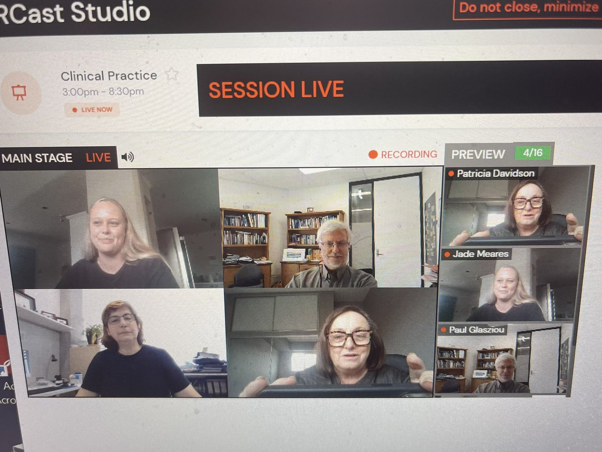 DrPMDavidson's tweet photo. Finally get to talk to @AnastasiaSMihai on tech check after years as my #TwitterBuddy excited to do webinar with her and @PaulGlasziou next week on #hypertension https://t.co/kOSy5poOpY