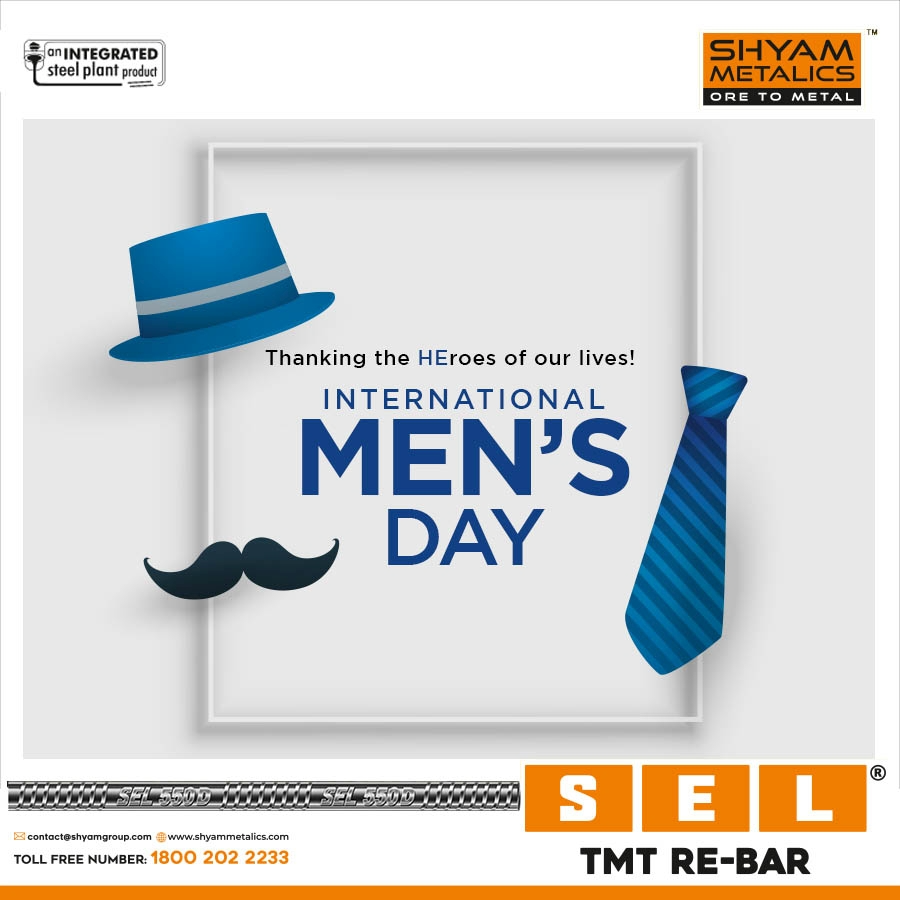 ShyamMetalics's tweet photo. Celebrating the ones who have been a constant backbone for the family and our lives and has been our safety guard always. #InternationalsMensDay
#ShyamMetalics #SELTMTBars #TMTBARS #Pillarsofstrength #securedfuture #mensday https://t.co/NoounWI2qq