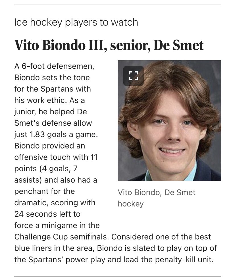 DESMETHOCKEYSTL's tweet photo. Nice article highlighting one of our own! #yellowbuckets #amdg https://t.co/j5mJkBvHqi