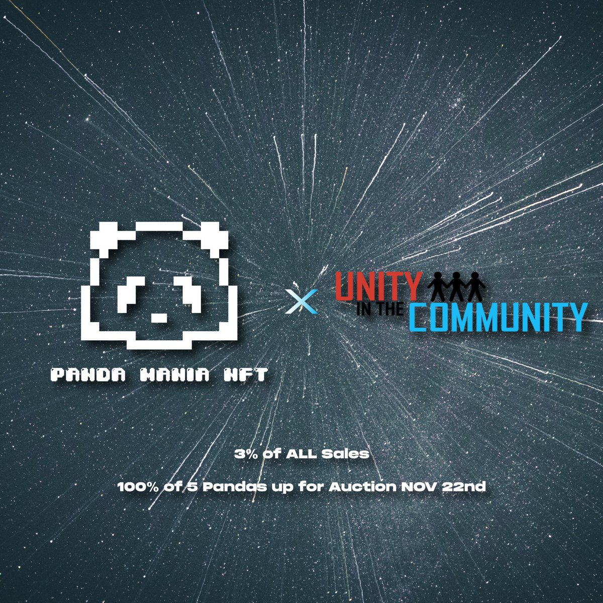 To add on to the fun, we are partnering with <a href="/DGreen_14/">Danny Green</a> to auction off 5 pandas, with 100% of the proceeds going to Unity in the Community! 

In addition to the 5 Pandas, 3% of all sales will go to Unity in the Community, a local Philadelphia non-profit.