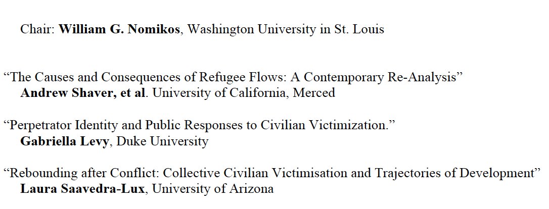 Looking forward to presenting the work I have been up to with @AndrewCShaver and the Political Violence Lab at @PeaceScienceSoc tomorrow at 2PM (EST) to a fantastic panel!