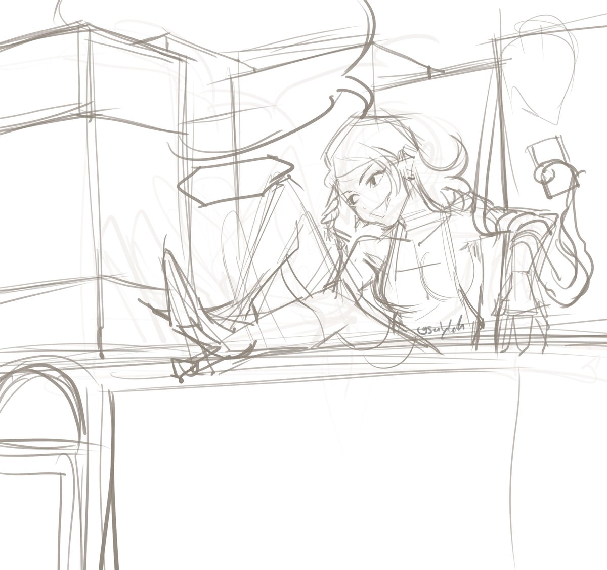 (OC) WIP Janis and her store of miscellaneous goods and services 