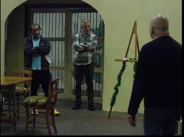 calmecam's tweet photo. 14 days until opening night...
Some pictures from rehearsal..
Lust. Booze. Death. Hope.
This is **definitely** not your traditional Christmas play!
Tickets are going fast.
@DominoTheatre #MyThreeAngels https://t.co/ZOQGLzeodB