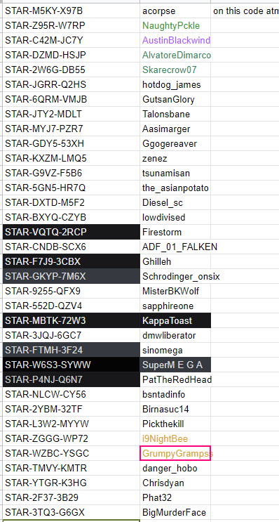 henkenTTV's tweet photo. Hey everyone, I put together a list of referral codes for Star Citizen! I already got the Argo Cargo so I'm sharing the love!
If you already have yours, help the community and share some of these codes!
Lets make CIG give out a TON of Argos!
LMK when to remove your code! https://t.co/Br6z3jdNdr