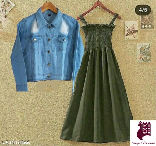 SampaShop's tweet photo. 💜*#Denim #Shirt with #Crepe #Frock*💜
💙*#Price- 650/-*💙
#Solid #Sizes: S, M, L, XL 
#Returns Available🎯 #indiaonlineshopping #shopping #india @SampaSa89730226 #women #ladies #girls #design #fashion #style https://t.co/wBu7uzF1OR