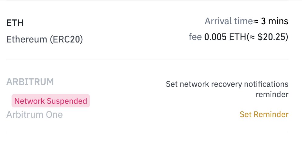 HOLY COW!!!!! Binance about to enable layer two withdrawals directly to Arbitrum, this is MASSIVE for #ethereum adoption!
