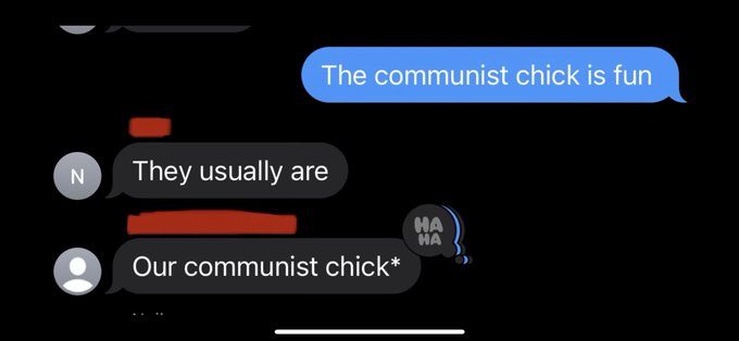A guy I&rsquo;ve been talking to sent me a screenshot about me from his group chat 💀 https://t.co/9GHuJ4gO