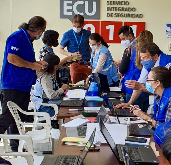 Participamos en el ejercicio de #SimulacionEC convocado por la Secretaría de <a href="/RiesgosEc/">RiesgosEc</a> para evaluar la capacidad de respuesta del #EquipoHumanitarioPais y afinar sus mecanismos de coordinación #SinDejarANadieAtrás