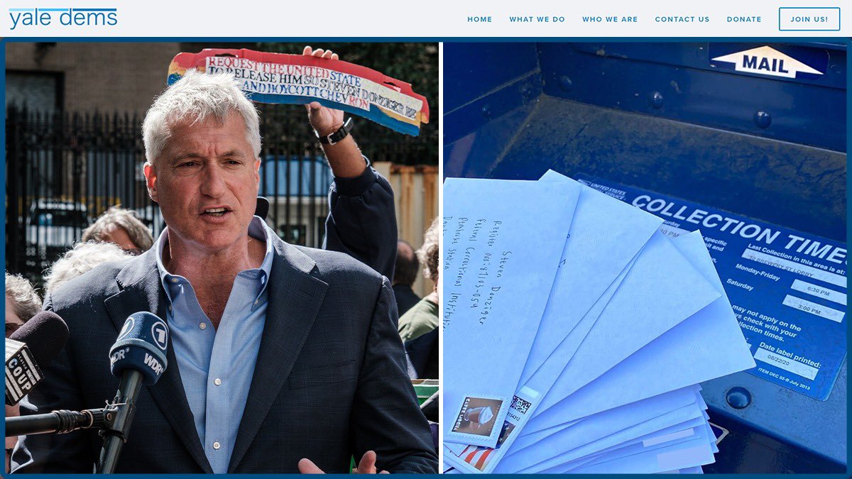 We want to thank <a href="/YaleDems/">Yale College Democrats</a> for launching a letter-writing campaign in support of Steven. 

Steven also received a letter from Canadian student Sophie Lewycky: "Thank you again for your tireless efforts and for inspiring those of us who will soon be lawyers."

Please keep writing.