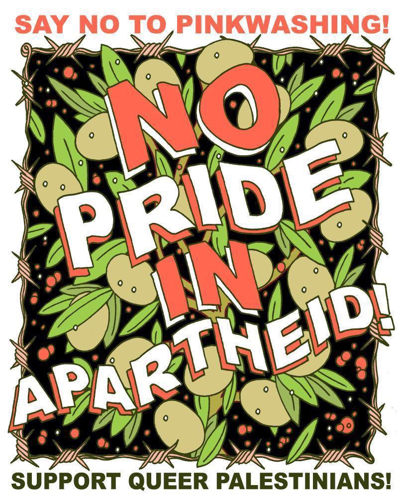 jennineak's tweet photo. The state of Israel regularly coopts queer rights to mask their 73-year long apartheid regime and subjugation of my people, including via arts funding. We call on arts and creative institutions around the world, including @mqff, to say no to pinkwashing! Be in solidarity ♥️ https://t.co/aKz69BFE6G