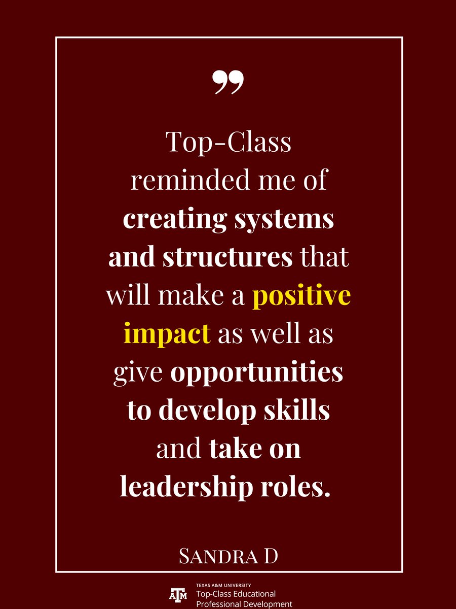 ElrcTamu's tweet photo. What are you waiting for? Sign up for Top-Class Educational Professional Development today!
Link to enroll: https://t.co/akjhb0E4o6
#aggies #educationalprofessionaldevelopment #tamu #AggiesAllTheWay https://t.co/XxrBYnDV7D