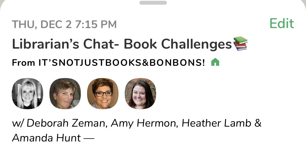 Z_Brarian's tweet image. #itsnotjustbooksandbonbons chat will return Thursday, 12/2 at 7:15pm CST!! Have a wonderful much needed holiday break!! #txaslchat @TxASL @TXLA #LISDLibs
