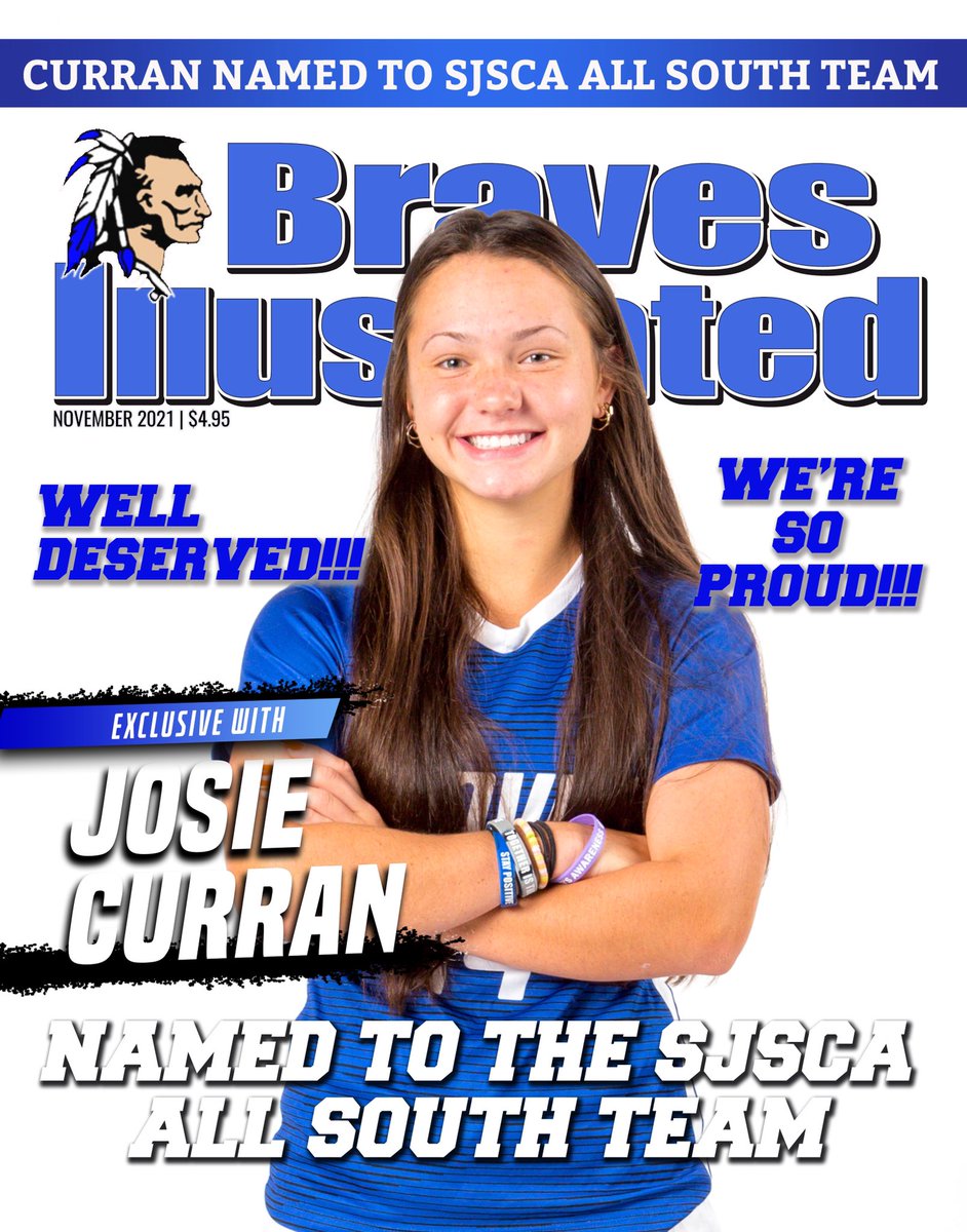 Williamstown HS Girls Soccer (@bravesgsoccer) on Twitter photo ⚽️Congratulations Josie for being named to the All-South Jersey Team!! <a href="/JosieCurrannn/">Josephine Curran💛</a> <a href="/whsbravessports/">Williamstown Athletics</a>
#GoBraves ⚽️Congratulations Josie for being named to the All-South Jersey Team!! <a href="/JosieCurrannn/">Josephine Curran💛</a> <a href="/whsbravessports/">Williamstown Athletics</a>
#GoBraves