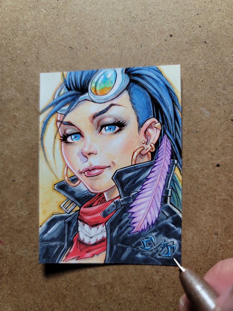 Here is a special look at one of the character sketch cards I did for <a href="/FillPops/">Phill Diaz</a> of his comic The lost pages.
indiegogo.com/projects/the-l…