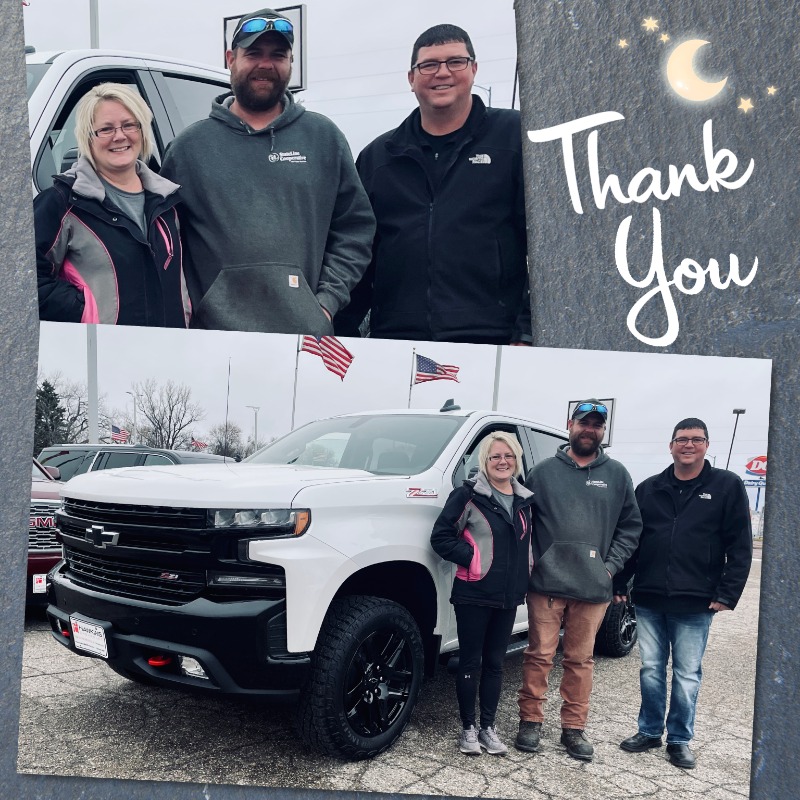 Thanks to Matt &amp; Jen Blass of Estherville IA for your trust in Troy Sunken and the staff at Hawkins Chevrolet. We appreciate your business.