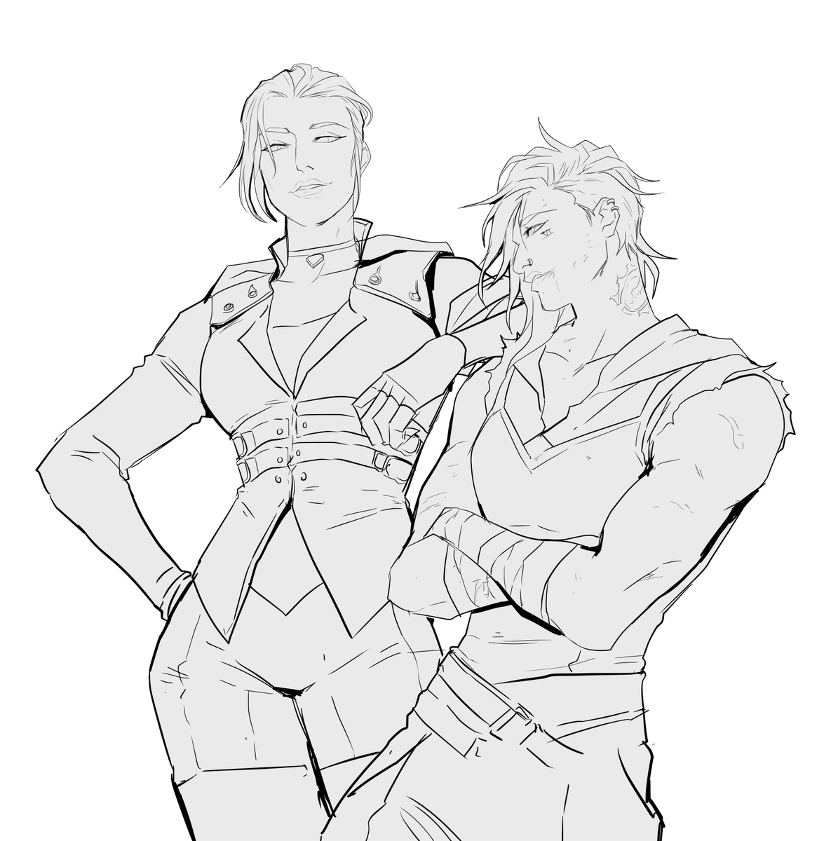 BS_artsss's tweet photo. I am here for Caitlyn being taller than vi as it should be. vi is short king https://t.co/eXhmrwrcvs