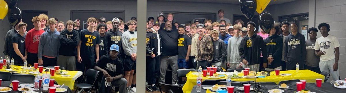 Great to have former Dallas Cowboy NFL draft pick and <a href="/OleMissFB/">Ole Miss Football</a> team captain Dewayne Dotson back at his alma mater to speak to the Commandos tonight #CommandoPride #playoffs #WIT
