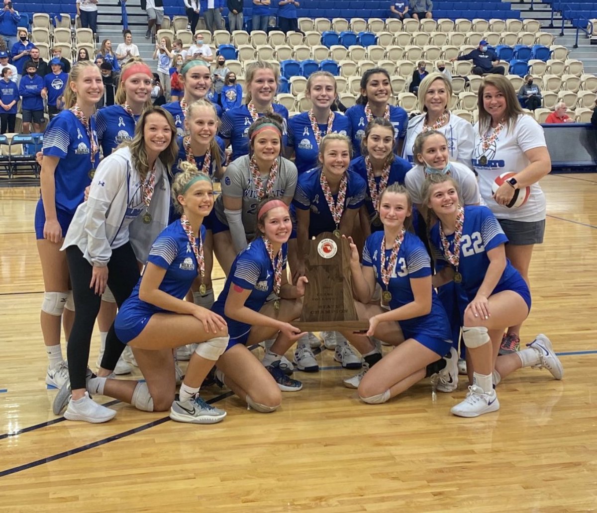 We are CHAMPIONS!! What a way to finish a great season!! So proud of this team <a href="/Wildcatvball_/">Wildcat Volleyball</a> !! #16 for WHS!! 💙🏐💪 Thanks to all the family and friends for the support! <a href="/WHSWildcats_AD/">Athletic Director</a> <a href="/WHSS2022/">Williamsport High School Student Section</a>