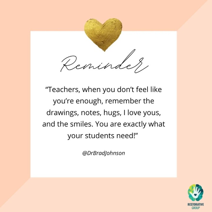 DrBradJohnson's tweet photo. You are exactly what your students need. https://t.co/O0n8oCWr88