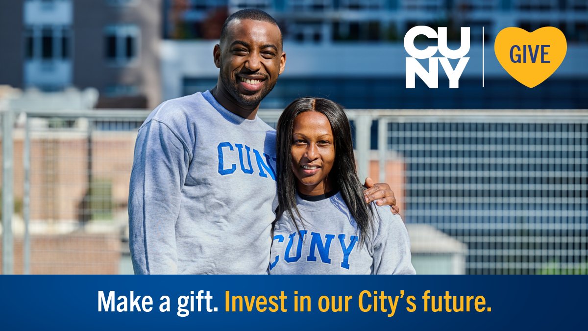 Show love for your favorite CUNY college or organization and join our #CUNYTuesday challenge to raise funds towards student success. Donate today and through Nov. 30: cuny.edu/give