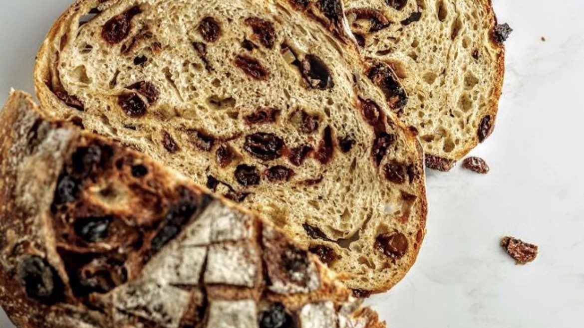 For a limited time our bakery is offering black mission fig and candied pecan sourdough loaves. Our all-natural, preservative-free sourdough is made with organic flour and we think it would be the perfect pairing with baked Brie as an appetizer for your gatherings this holiday!