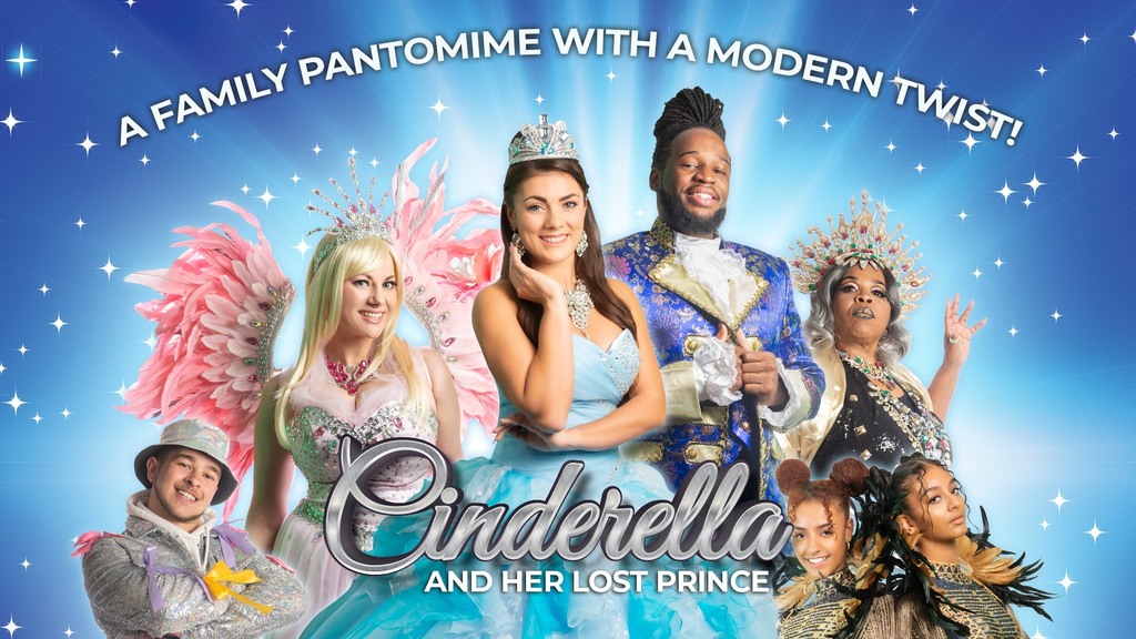 CINDERELLA AND HER LOST PRINCE
SATURDAY 11TH - FRIDAY 31ST DECEMBER 2021
Millfield Theatre, Silver Street, Edmonton, N18 1PJ

A magical adventure with a modern twist, that promises to be packed with dazzling costumes, modern humour, amazing dancing, big tunes, singing, cheer…