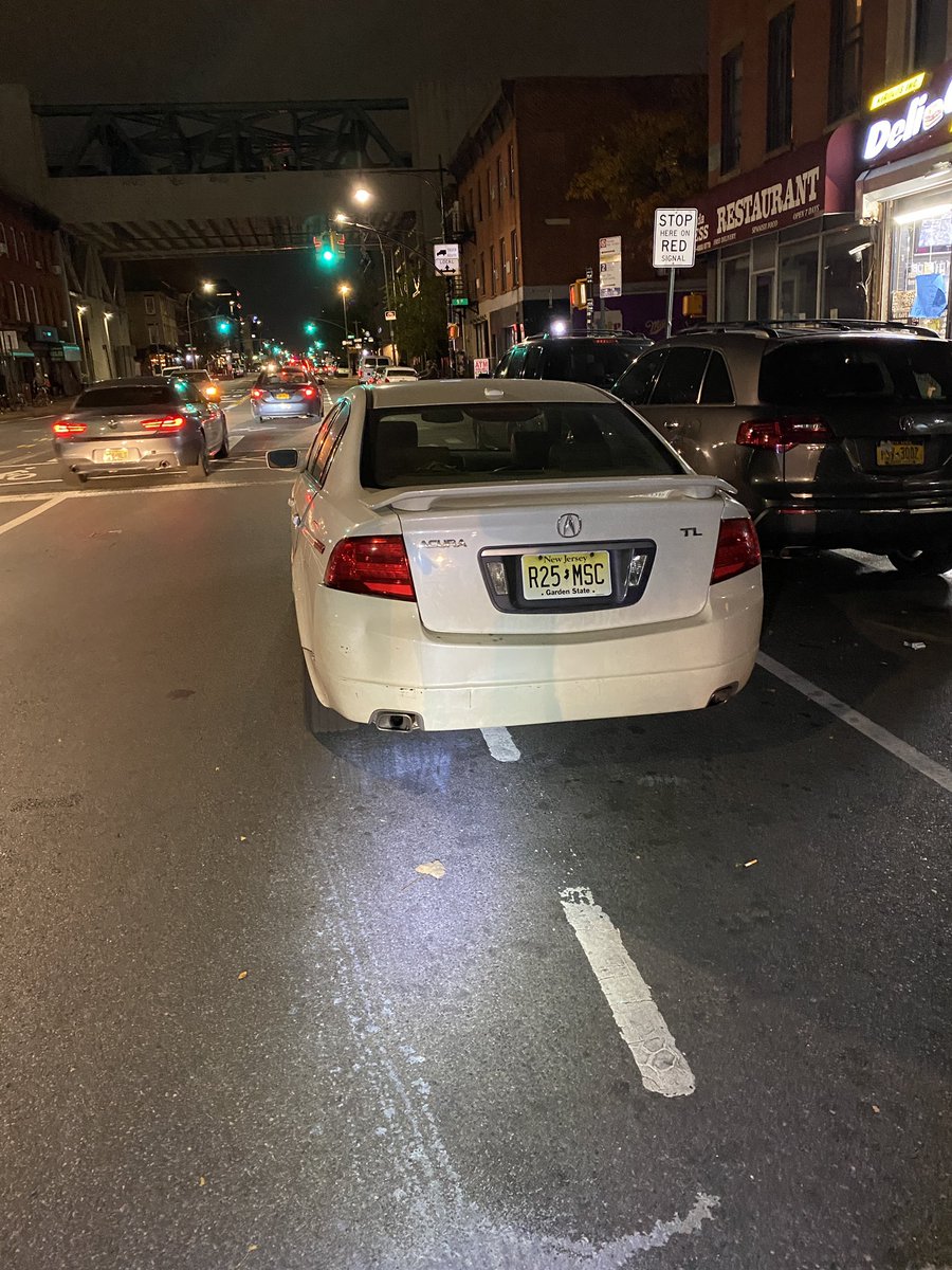 seanmsurd's tweet photo. @NYPD78Pct I’ve been commuting down 3rd Ave for 2 months now, and I’ve noticed every time I come home after 6pm this same Acura is parked in the bike lane at 9th St and 3rd Ave. this Twitter thread will now be dedicated to all the times this car obstructs my commute. @TransAlt https://t.co/GcncnvGRdc