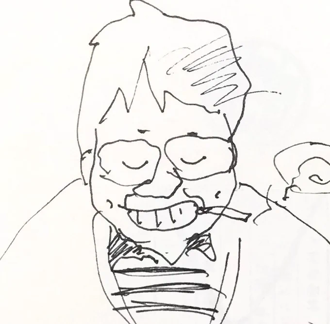 (上手な絵を描きたければ画法を研鑽するしかない。よい絵を描きたければ自分を磨くしかない。どちらも難しい。 'ー`)ノ"

#Archive #似顔絵 