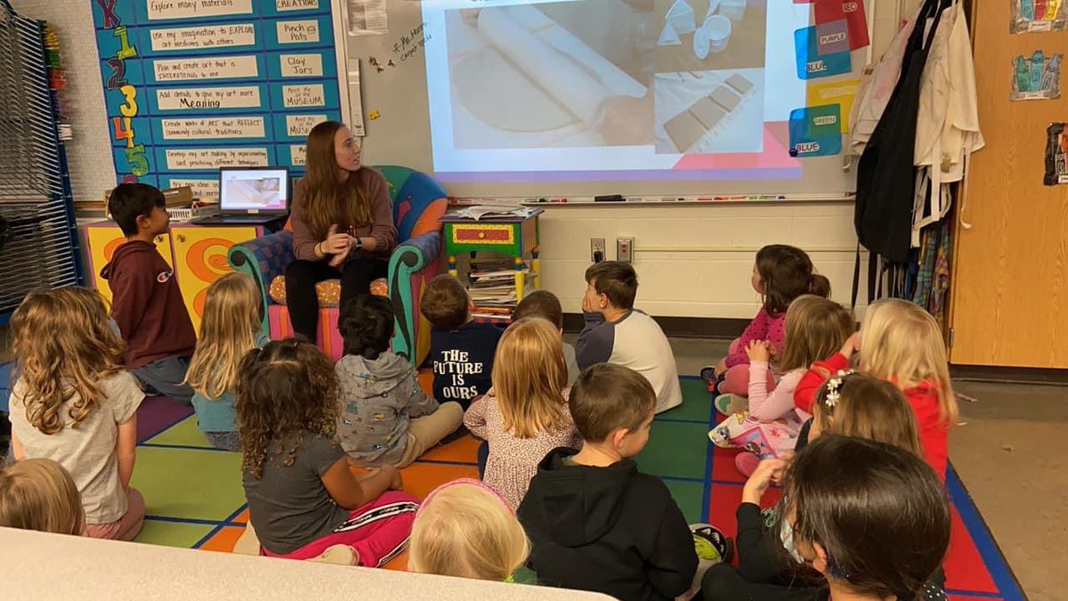 CF_CAPSEdu's tweet photo. Miss. Krecklow rocked her Art lesson with @hansenelementary kinders with Mrs. Trusheim’s guidance! Career exploration and future teacher mentorship at its best! #arteducation #howcutearethey #everystudenteveryday https://t.co/yF2mZ2rhu8