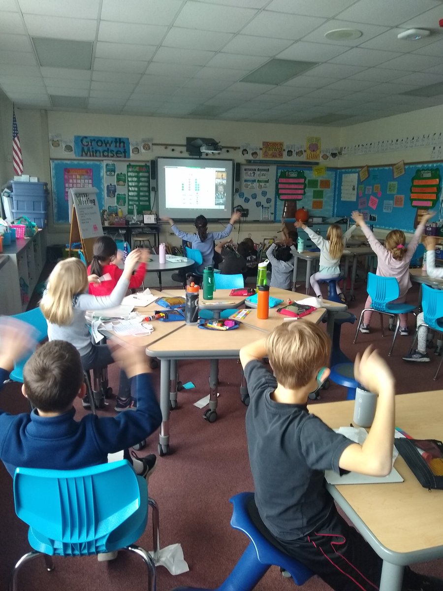 Today Room 202 mathematicians participated in a place value class with <a href="/gregtangmath/">Greg Tang</a> !  It was awesome! #d39cheetahs