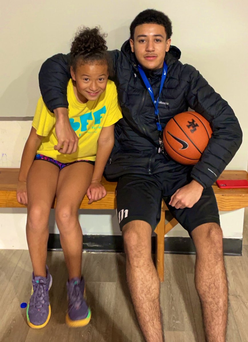 Lyhh76's tweet image. My ballers! #SiblingLove #SupportiveSiblings 💪🏀🤞❤️ #Kaori #Sam