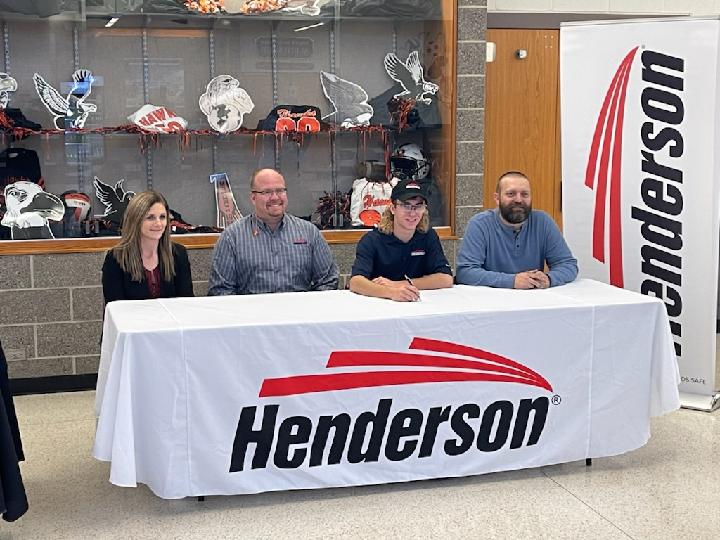 WestDelawareHS's tweet image. Congratulations to our newest apprentices on their signing day! #WDHawks #NAW2021