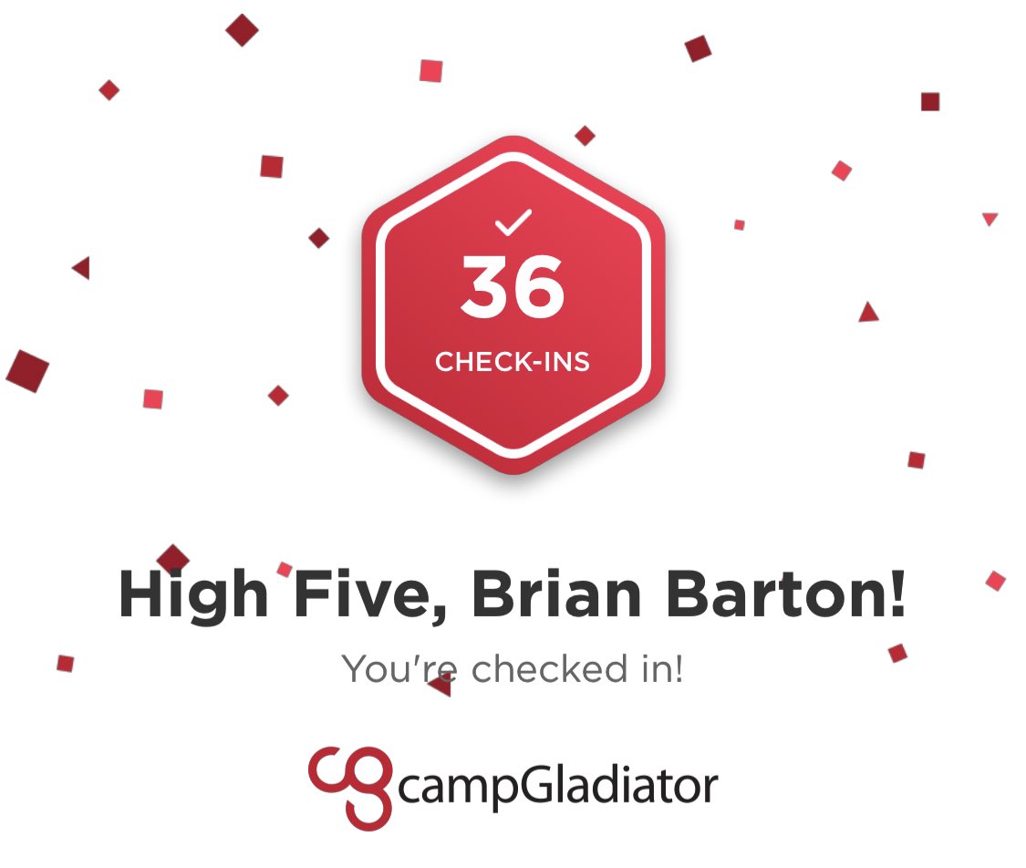 brianjbarton's tweet photo. Twice in a week!
⁦@campGladiator⁩
#campgladiator #cgstrong #fitness https://t.co/vOjMXHLUSq