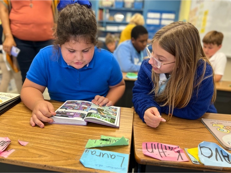 WFMSthebest's tweet photo. WFMS Reader Leaders shared a book and their love of reading with 2nd &amp; 3rd grade students at Bains 📚😄💙 https://t.co/2QfUOaG5ON