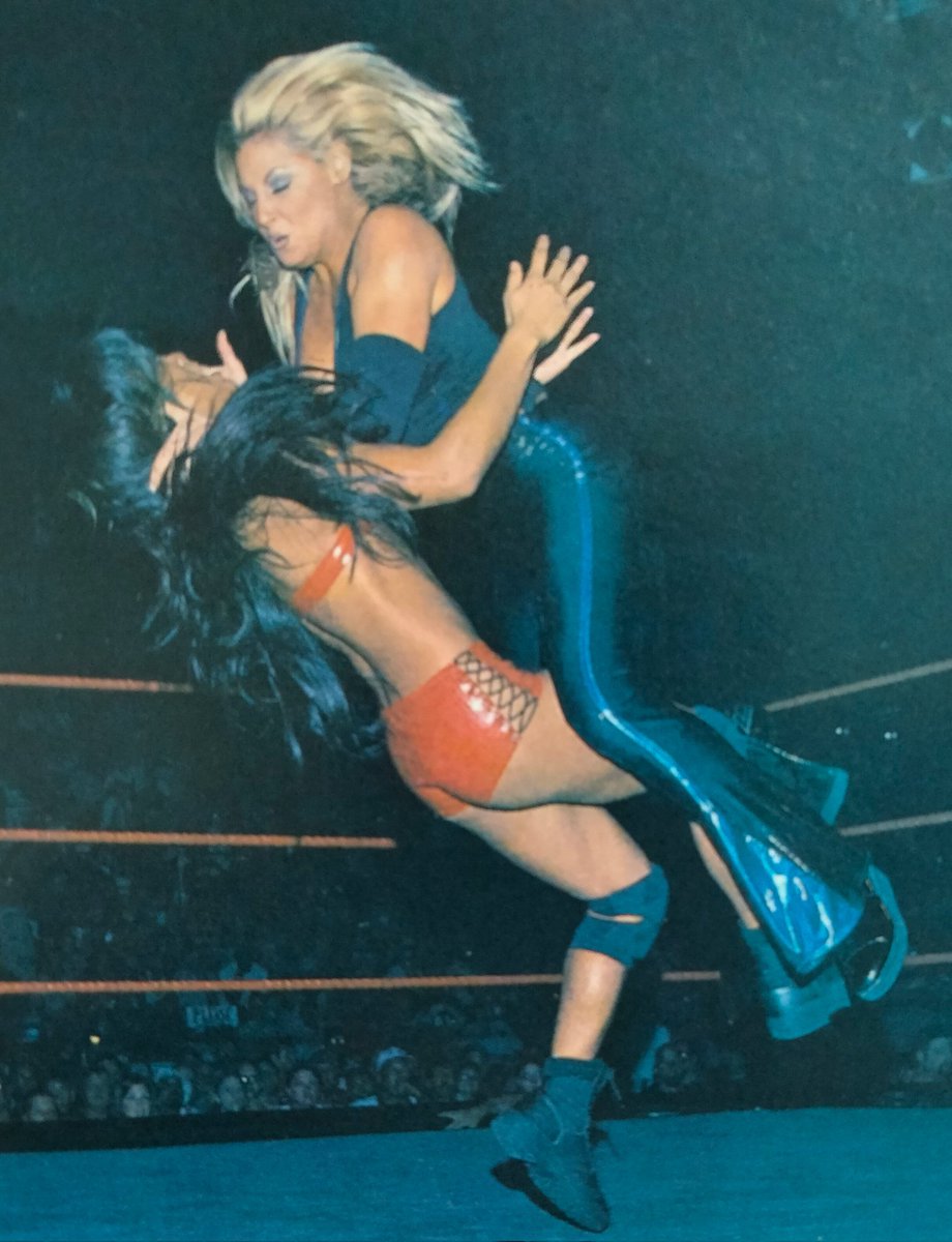 RT @WrestlingIsKing: Trish Stratus takes down fellow Torontonian Gail Kim,back in 2003 https://t.co/hhneMf4XIa