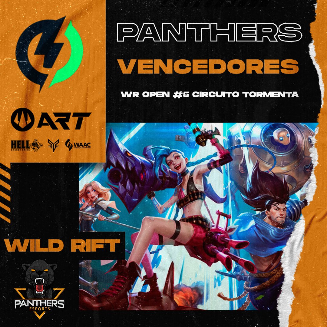 Panthers Esports sagram-se Vencedores no <a href="/wildrift/">League of Legends: Wild Rift</a>  Open #5 <a href="/tormentapt/">Circuito Tormenta</a> 🏆

Concluimos este torneio sem uma única derrota excelente exibição da nossa equipa!

👤<a href="/PSpamito/">PTH Spamito</a>
👤<a href="/LiraRaizwr/">LiraRaiz</a>
👤@Pedrolfig
👤@ne09sl
👤<a href="/twikzz01/">Nash</a>
👤@ExysZone 
👤TONI
👤Nikibun
🗣️<a href="/wildRDirtyNoob/">Dirty</a>

#GoPanthers