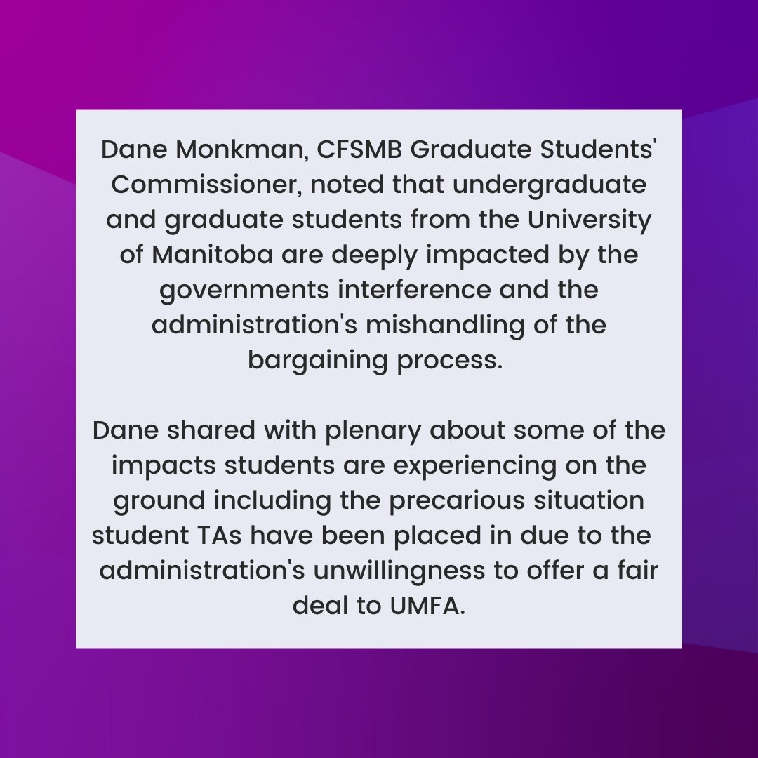 Canadian Federation of Students - MB tweet media