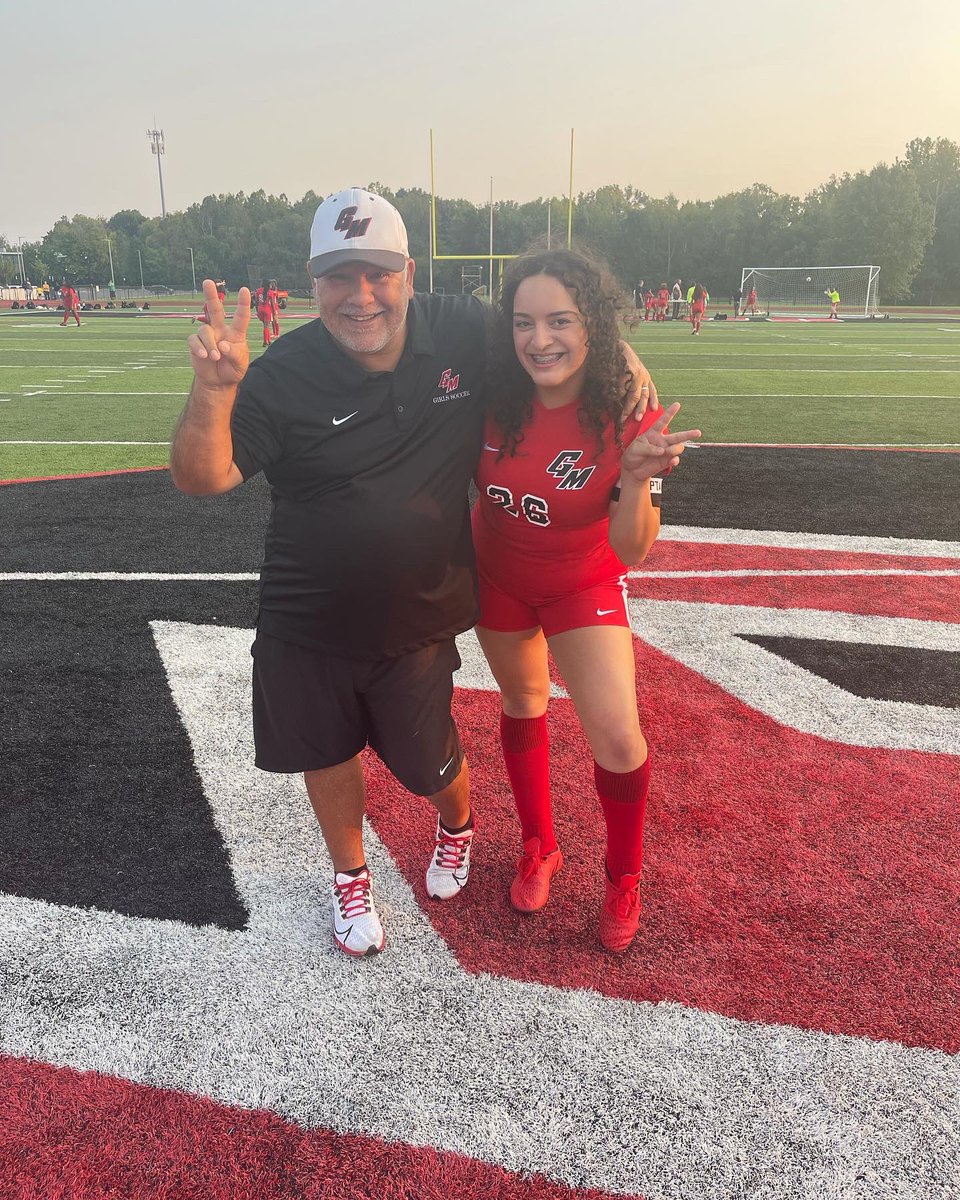 I never use Twitter but I wanted to post this ICONIC picture of me and coach Tommy and I wanted to thank him and coach mark and coach Tessa for helping me grow not only as a player but as a person ❤️ <a href="/coachtsnyder/">Thomas Snyder</a> <a href="/MarkCoyer/">Mark Anthony Coyer</a>  #IGTBAC ❤️🖤