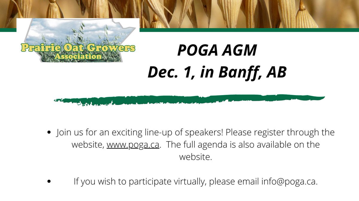 Prairie Oat Growers Association (@oatgrowers) on Twitter photo 