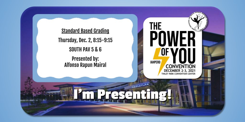 Getting ready for #IAHPERD21! Just finished my first presentation! Getting the ball rolling for the second one!