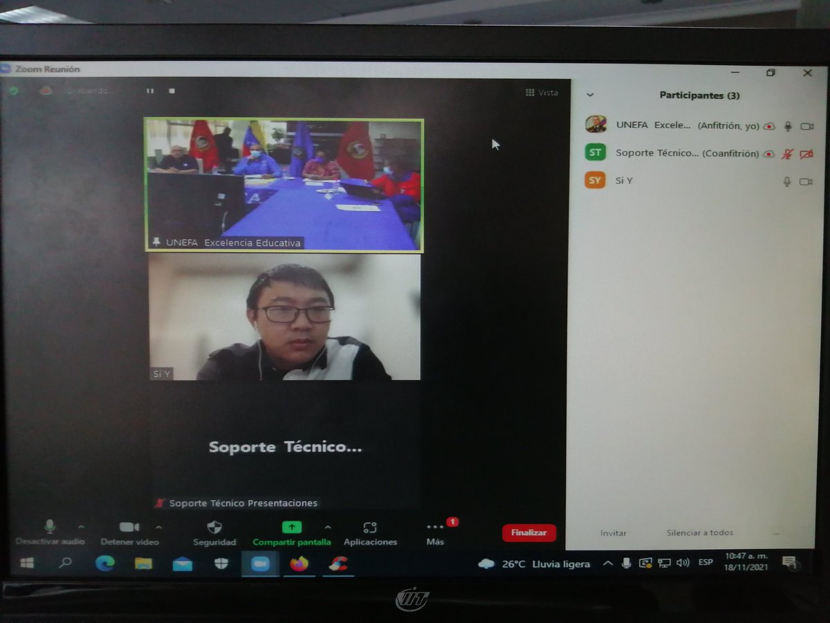 Unefa_VEN's tweet photo. #EsNoticia #18Nov Rector de la Unefa M/G. @angiolillofp sostuvo reunión con la Academia de las Ciencias de GUIZHOU, con el fin de estrechar  lazos académicos y de cooperación

#UnefaExcelenciaEducativa https://t.co/KCR1oURAHK
