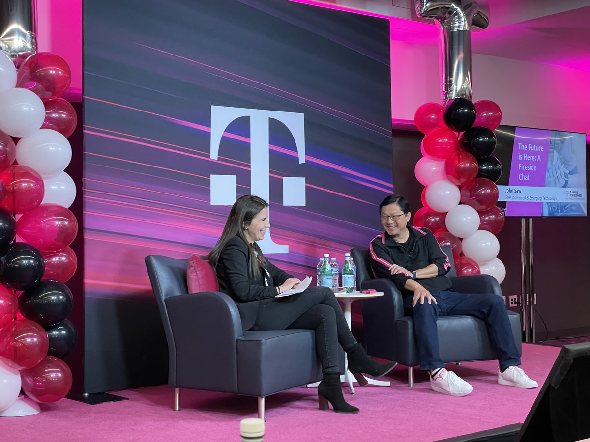 .@TMobileBusiness is a prime area for 5G innovation & we’ve already been exploring use cases that leverage 5G to transform enterprises. Thank you @MishkaDehghan for having me today to chat about this & more ways #5GForAll is disrupting industry verticals!