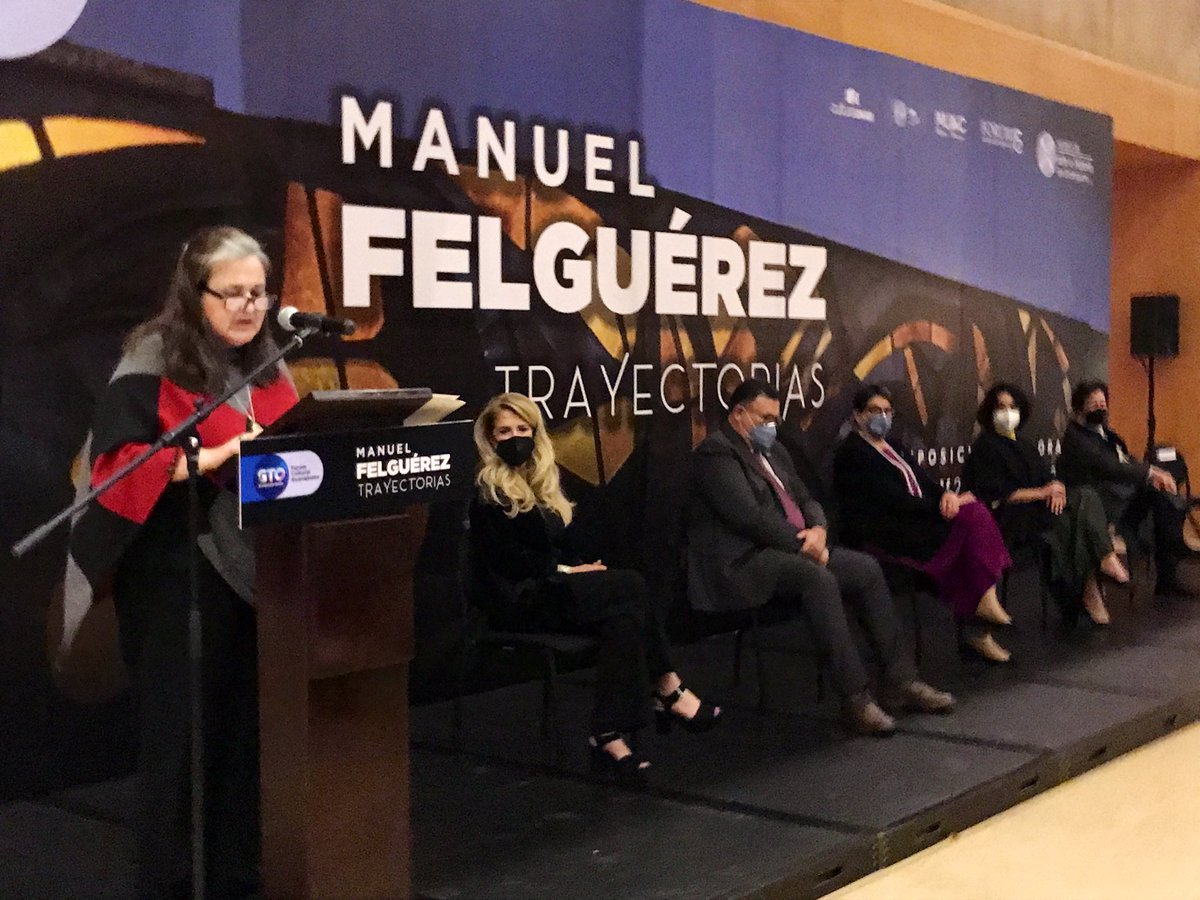 Escuchamos el mensaje de bienvenida de nuestra directora, Magdalena Zavala Bonachea, en la inauguración de la exposición temporal Manuel Felguérez. Trayectorias, quien agradece al <a href="/muac_unam/">MUAC</a> por la confianza en exhibir esta muestra de más de 60 años de producción artística.