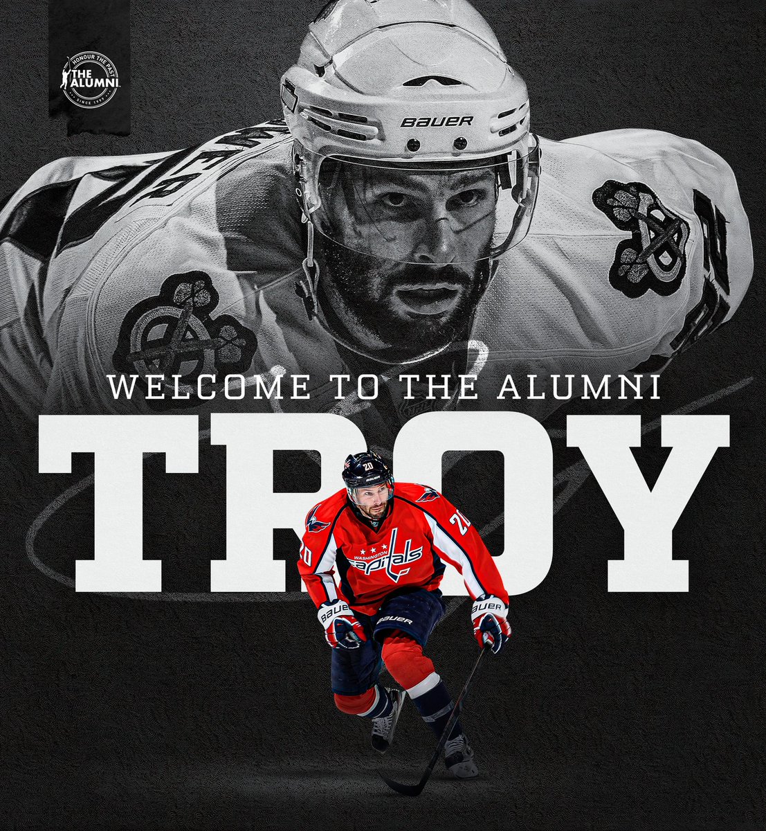 NHLAlumni's tweet photo. Stanley Cup Champion, Troy Brouwer, has officially announced his retirement from the @NHL after 861 regular-season games played and 363 points scored in the league.
Congratulations Troy and welcome to the #NHLAlumni Association! ๐ https://t.co/5spV3EpjNO
