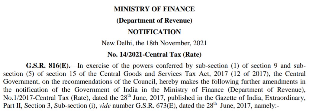 #GST Rate Increased from 01/01/2022

For Fabrics from 5% to 12%

For Article of Apparel of any value 12%
(Earlier GST Rate was 5% for sale value upto Rs 1000 per piece)

For Footwear of any value 12%
(Earlier GST was 5% for sale value upto Rs 1000 per pair)