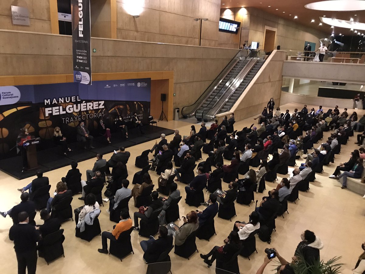 La directora del MAHG agradece también Pilar García, curadora de la exposición Manuel Felguérez. Trayectorias, así como a las instituciones que se han sumado al proyecto <a href="/MAAMF_Oficial/">Museo De Arte Abstracto Manuel Felguérez</a> <a href="/IZCultura/">Instituto Zacatecano de Cultura</a> <a href="/AcademiaArtes/">Academia de Artes</a> <a href="/museoAmodernoMX/">Museo de Arte Moderno</a> <a href="/MuseoAmparo/">Museo Amparo</a> y Grupo Visión por su apoyo en difusión