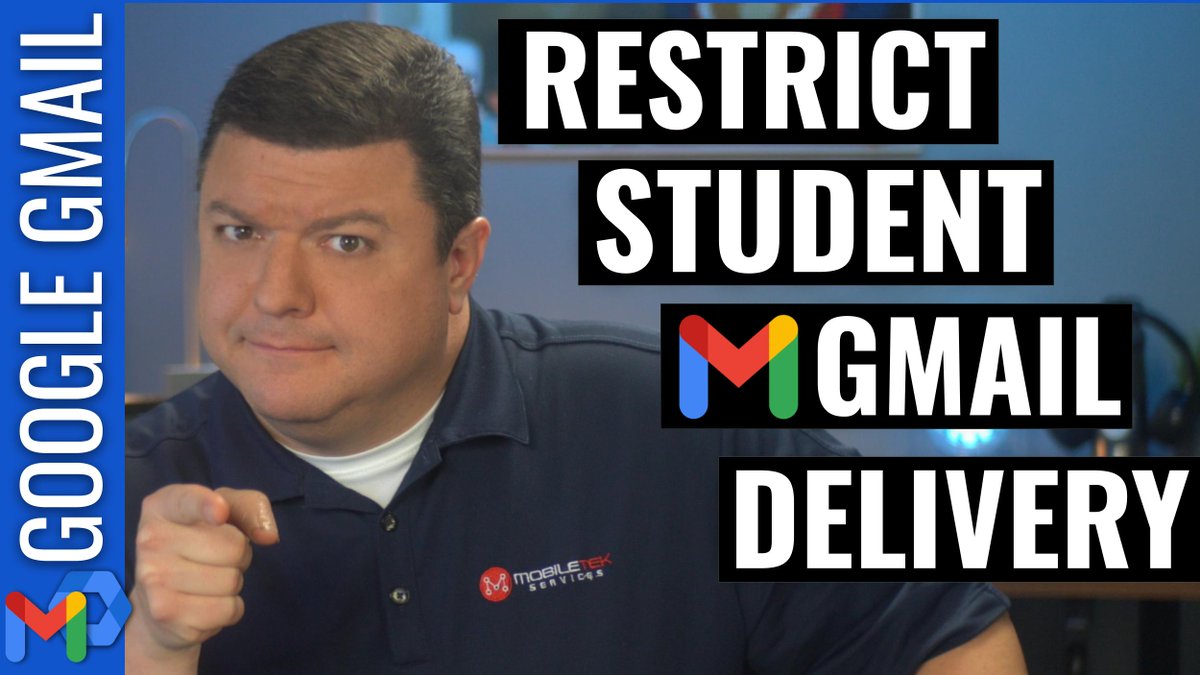 How to restrict student @Gmail delivery: 
Create an approved teacher list &amp; an approved 3rd party vendor list so only students in the selected OUs can send to and receive email from those on the lists.  

youtu.be/Mdaq6rXYVkI
#GoogleWorkspaceedu #Gmail
