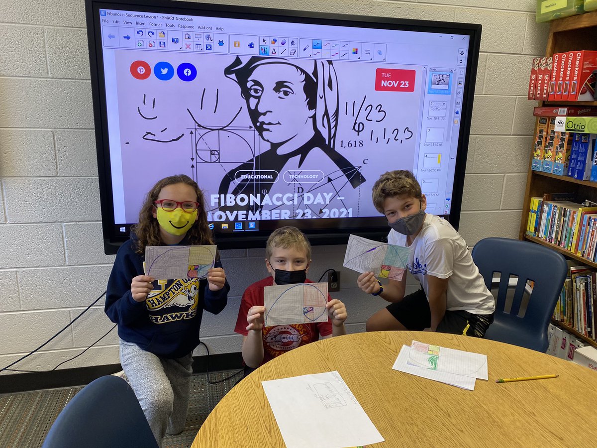 MrsSuttonFocus's tweet image. Exploring and learning about the Fibonacci sequence in Focus as we approach Fibonacci Day on 11/23! So much mystery and excitement in learning nature’s ‘secret code’ @HamptonOaksElem