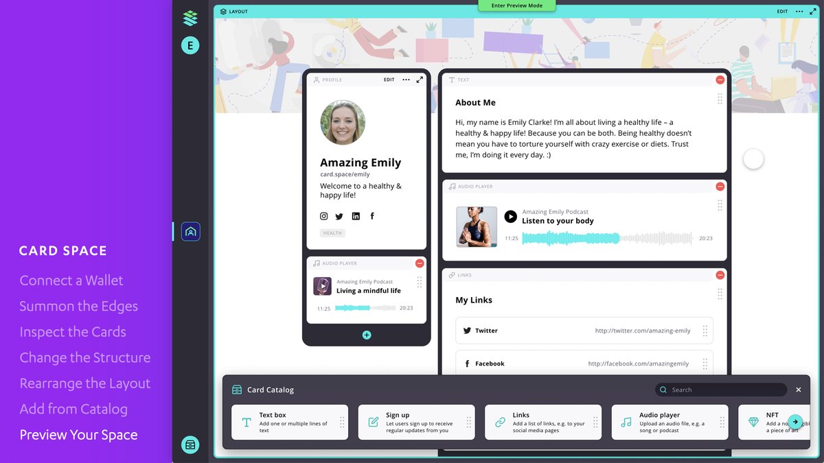 cardstack's tweet photo. 1/ While our mobile team is continuing to fix bugs and push other developments, our dApp team is working on the #Cardstack web app, which includes the #CardSpace functionality.
$CARD https://t.co/zoeVFYbn9P
