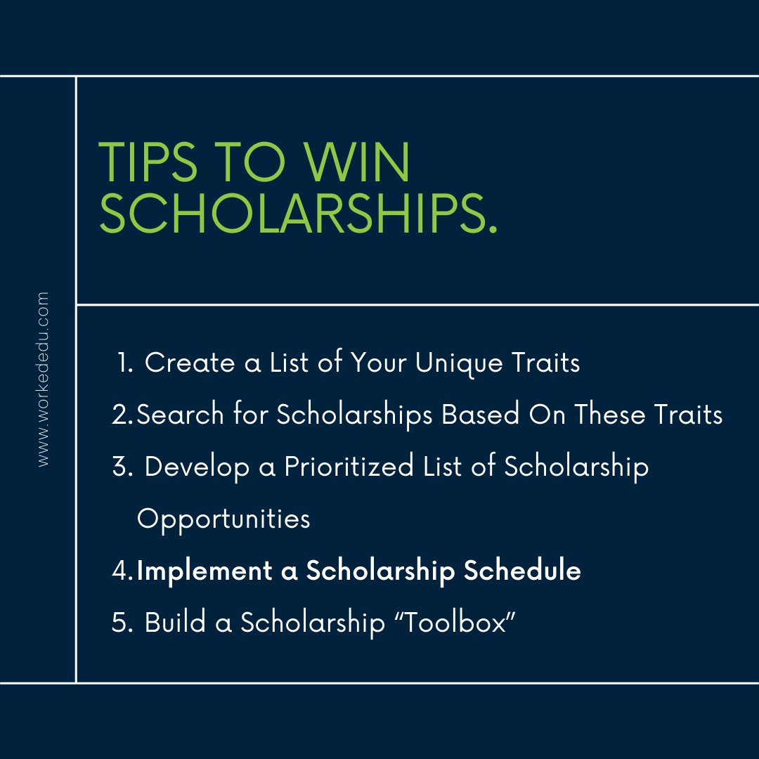 College application season is upon us! We here at WorkED want to help you get ahead of the game when it comes to funding your education. Check out our tips!